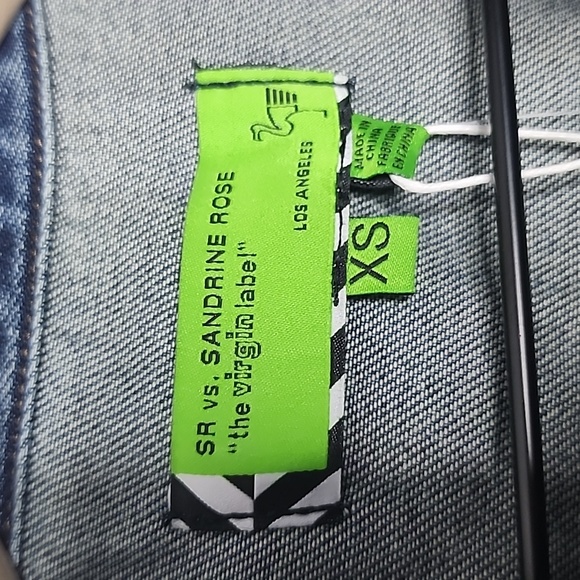 Sandrine Rose by Free People boys dont cry jean jacket size extra small - Picture 10 of 11